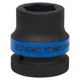 KING TONY Головка торцевая ударная шестигранная 1", 27 мм