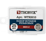 Thorvik Набор вставок резьбовых M10x1.25, 10 предметов